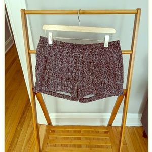 EXPRESS Pleated Cuffed Soft Shorts Black Tweed 8